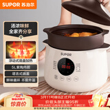 苏泊尔（SUPOR）电炖锅电炖盅 电砂锅煲汤锅 炖汤锅 燕窝炖锅 紫陶锅电汤锅煮粥神器 电煮锅家用DG50YC851多功能锅