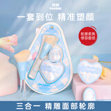 妖制轮廓柔焦修容套组面部斜角鼻影腮红修容刷短植绒定妆迷你粉扑