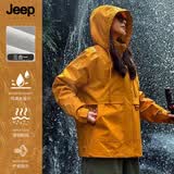 JEEP SPIRIT吉普冲锋衣男女夹克玫瑰的故事刘亦菲同款三合一外套向日葵L