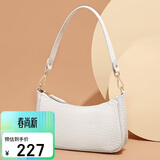 高尔夫（GOLF）单肩包女牛皮女士包包腋下包包女包复古法棍包手提包女生日礼物