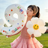 新新精艺气球生日场景布置装饰后备箱惊喜宝宝周岁派对用品铝膜数字9