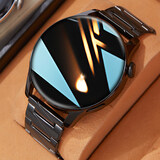 SAE智能男士手表2026新款接打电话心率健康多功能运动支付时尚青少年高中生电子表适用于安卓ios手机 钢带黑 蓝牙通话|消息提醒|语音助手|健康监测