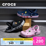 卡骆驰（CROCS）洞洞鞋贝雅卡骆班轻便耐磨一脚蹬休闲鞋|205089 黑色/白色-066 39 (240mm)
