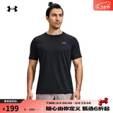 安德玛（Under Armour）Tech 2.0男子训练运动短袖T恤1326413 黑色001 L