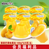 樱桃小丸子大杯果冻儿童零食休闲 100g*6杯 芒果味蒟蒻0脂解馋生日礼物