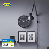 宜家（IKEA）BONDIS邦迪斯挂钟石英钟客厅挂钟网红钟表现代简约时钟 橙色38cm