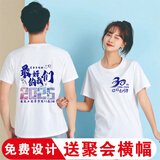 同学聚会T恤定制20年30年40年短袖毕业纪念衣服班服文化衫印logo 30元面料专拍区 XL