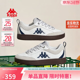 卡帕（Kappa）官方背靠背透气板鞋女春季新款休闲运动小白鞋子女 鹈鹕灰 36