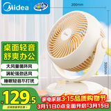 美的（Midea）【小型风扇】轻音台式桌面空气循环扇家用柔风电风扇宿舍办公迷你台扇落地扇空调伴侣 GAF18AD