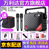 万利达y5y6y8月光宝盒手提音响移动便携户外大功率广场舞音箱内置声卡直播k歌小型无线蓝牙专业舞台演唱 Y8升级版(8吋低音)内置声卡+双U段话筒送背包【M+9116