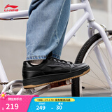 李宁天迹丨板鞋男女鞋低帮透气减震轻便回弹运动鞋休闲鞋小白鞋运动鞋 黑色【男款】-6 39