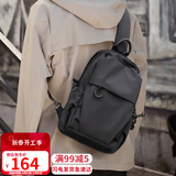 viney男包时尚斜挎包韩版百搭单肩包男简约牛津布旅行背包男潮牌运动