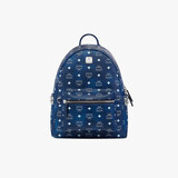 MCM【礼物】【送女友】STARK小中号铆钉双肩包背包情侣款蓝色