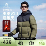骆驼火山羽绒服1.0男士鸭绒加厚防寒面包服潮款冬季外套M13CR07089H