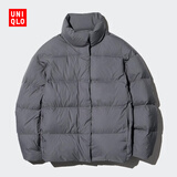 优衣库女装羽绒茄克/科技保暖外套云感羽绒469901 07 青灰色 2XL /170/100B