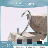 丹尼尔惠灵顿（DanielWellington）DW手镯女 经典系列开口可调节时尚手环情侣手镯 女神节礼物送女生 典雅银手镯（小号）DW00400004