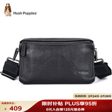 暇步士（Hush Puppies）斜挎包单肩包头层牛皮男大容量复古邮差小挎包休闲简约生日礼物