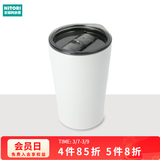 NITORI宜得利家居 家用保温水杯大容量带盖不锈钢杯 3WAY 白色 470ml
