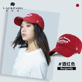 LACKPARD力可派软顶女神节户外棒球帽春夏帽子男女遮阳帽 酒红 可调节