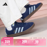adidas「T头鞋」VL COURT 2.0复古休闲板鞋德训鞋阿迪达斯轻运动   深蓝/浅蓝/树脂黄 (推荐女生选小半码)   40.5