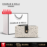 CHARLIE&KELLI女士钱包2026新款简约可爱卡通零钱包长款卡片包便携小包七夕礼物 黑色【八仓速发 品牌礼袋】