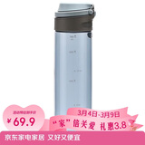 乐扣乐扣（LOCK&LOCK）一键式运动水杯塑料杯户外便携水壶带把手刻度男女杯子蓝色750ml