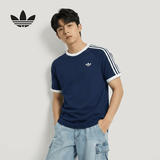 阿迪达斯（adidas）三叶草系列 男 3S TEE 短袖T恤 HZ9634 深靛蓝 M