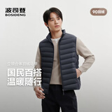 波司登26秋季男士鸭绒短款立领轻薄保暖背心羽绒马甲B260135001
