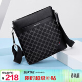 马莎兰缇（MashaLanti）单肩包男士多功能商务斜挎包大容量竖款男生日礼物实用送爸爸老公