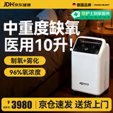 麦德哈特医用制氧机10L升大流量吸氧机家用老人氧气机带雾化中重度缺氧