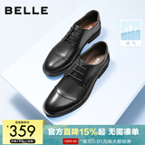 百丽（Belle）通勤商务皮鞋男新真皮德比鞋通勤正装鞋3UX01CM5预售 黑色-3UX01 39 (245mm)