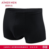 爱慕先生男士1号裤莫代尔净痕中腰平角NS23V81暗夜黑175