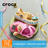 CROCS卡骆驰贝雅卡骆班儿童洞洞鞋沙滩凉鞋男童女童拖鞋/207018/207019 芭蕾粉/糖果粉-6TG 33 (200mm)