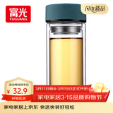 富光 男女士双层玻璃杯 高硼硅泡茶杯 茶水分离水杯带茶隔杯子500ml