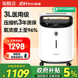 氧精灵3L升医用制氧机家用吸氧机老人专用孕妇便携氧气机323W国家补贴