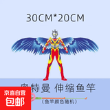 儿童户外玩具风筝鹦鹉会飞手持风筝动态简易燕子抖动2026新款 款式3  35*20动态+伸缩鱼竿
