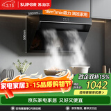 苏泊尔（SUPOR）抽吸排油烟机燃气灶家用18m³侧吸式小户型高效拢烟老式厨房 烟灶套装DJ13+DB07S[套装商品]