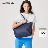 LACOSTE法国鳄鱼女包L1212系列大容量单肩托特包|NF1888PO 141/墨蓝色