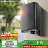 威斯汀吸顶音响家庭影院壁挂式音箱 定压喇叭B04黑色一个 学校商用超市店铺公共广播/峰值功率20W
