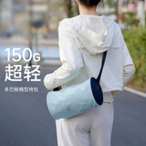 爱华仕休闲包女运动包斜挎包男单肩包小旅行包户外包骑行收纳包 浅蓝色