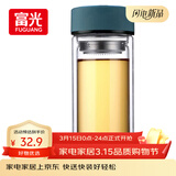 富光 男女士双层玻璃杯 高硼硅泡茶杯 茶水分离水杯带茶隔杯子500ml