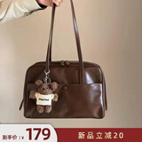 南风Chio2nd巴赫站台枕头包包女包2026新款复古上班通勤单肩斜挎包 巴赫站台枕头包【棕色】
