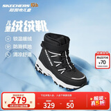 Skechers斯凯奇儿童绒绒靴保暖棉鞋男童女童高筒短靴加绒雪地靴660092L