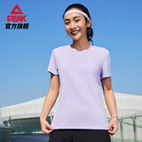 匹克速干运动套装女夏季跑步休闲上衣裤子透气两件短袖短裤女DF152008