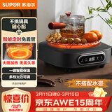 苏泊尔（SUPOR）电陶炉 煮茶器 不挑器具 烧水壶 泡茶煮茶炉 家用小型电磁炉 DTL02【不含茶壶】 可搭0.55L壶