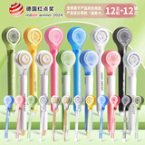 乐普升笔式修正带可替换芯创意笔形改正带小学生初中生专用涂改带学生文具创意高颜值9189-12+12芯女生款