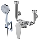 BSITN  电热水器混水阀304不锈钢U型阀淋浴水龙头手持花洒套装B1062