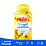 小熊糖L'il critters丽贵小熊复合维生素 儿童补钙增强免疫力促进钙吸收 Omega-3DHA小熊糖 120粒*1瓶