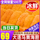柒岛【同款低价】大连新鲜海胆鲜活现剥海胆肉刺身生吃马粪海胆海胆黄 顶配 海胆 净重【100g】60-65块