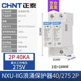 正泰（CHNT） 浪涌保护器 NXU-ⅡG电源防雷器  电涌防雷开关 家用避雷器二级 NXU 40kA/275V 2P
